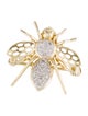 Brooch 14K Diamond Bee Convertible Pendant Brooch