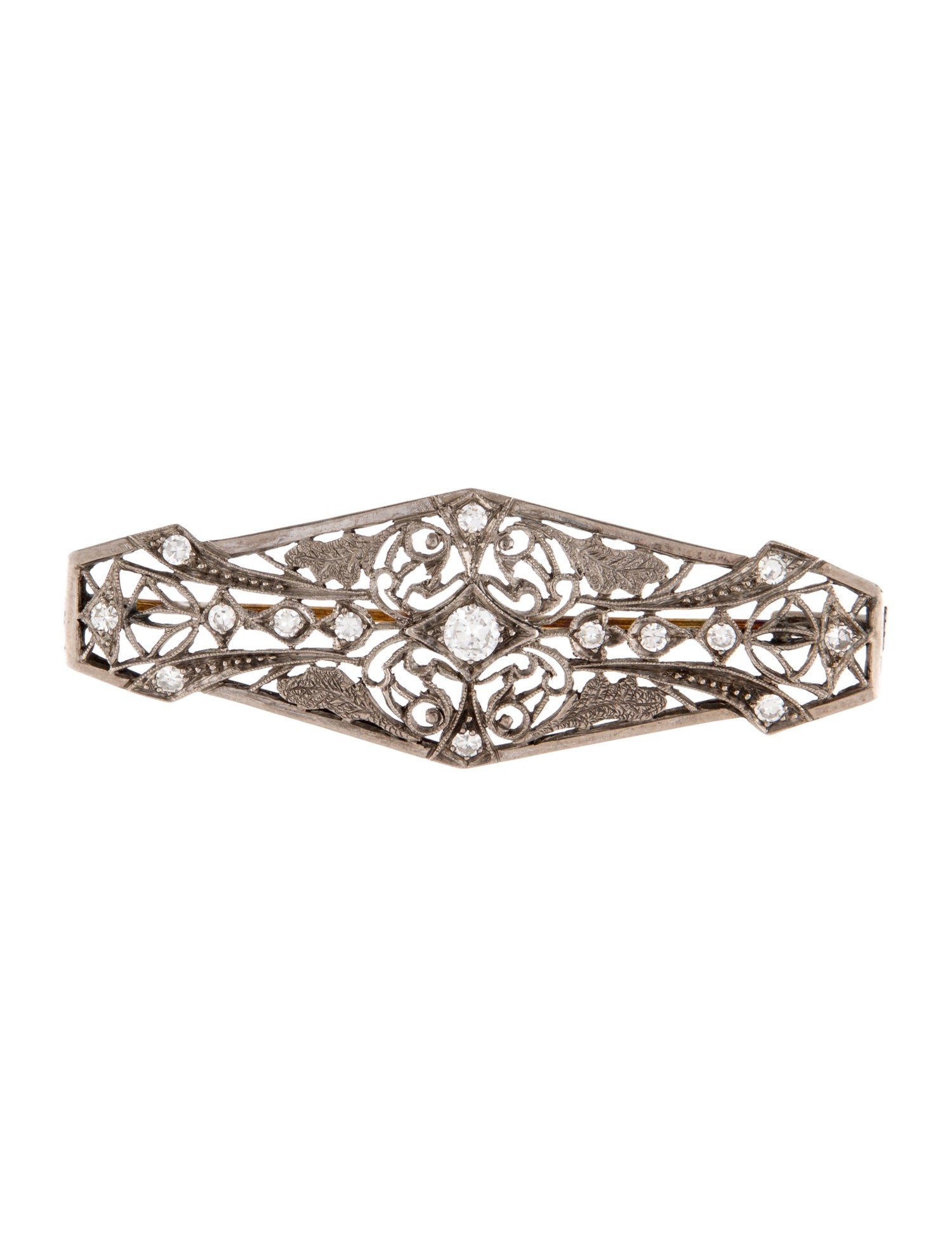 Brooch Vintage Diamond Pin