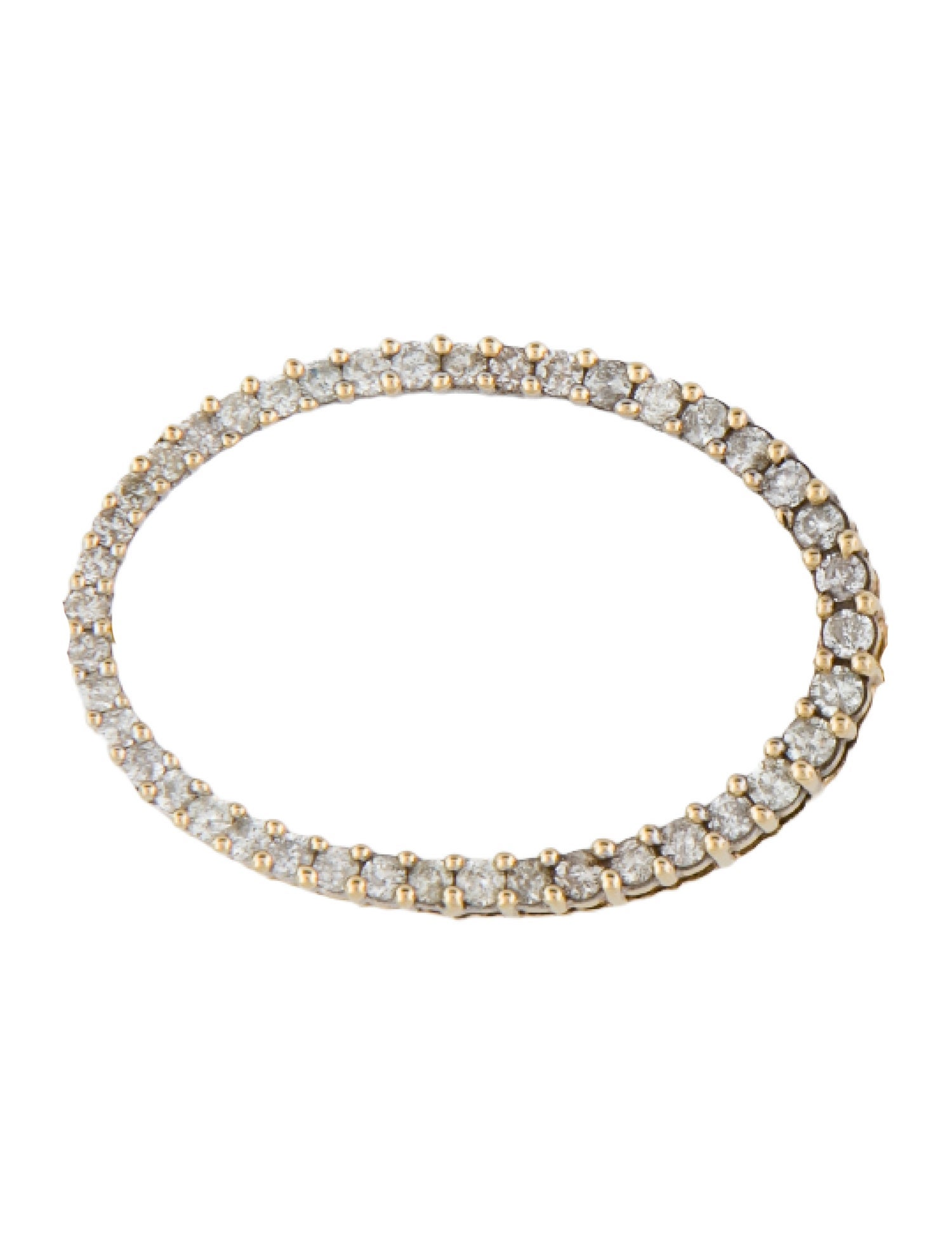 Brooch 14K 1.54ctw Diamond Oval Pin