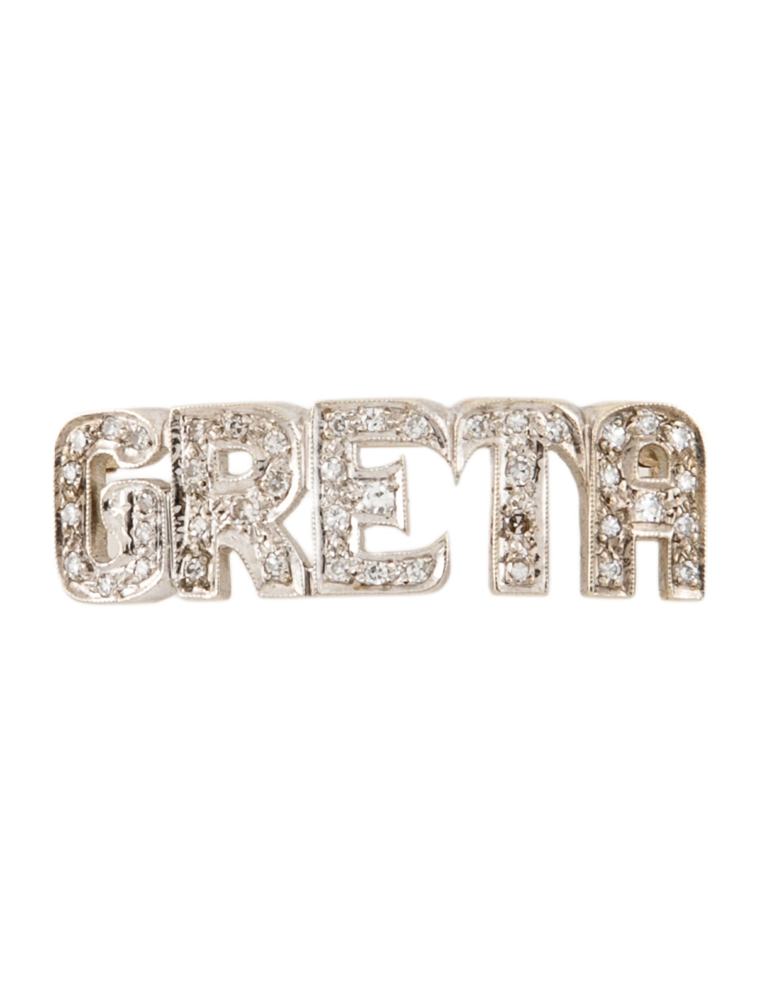 Brooch 14K Diamond 'GRETA' Pin