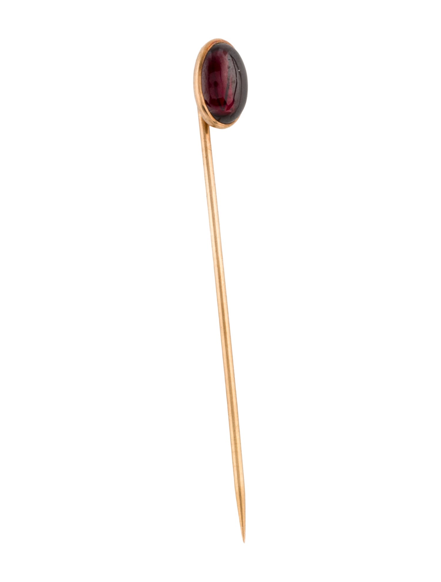 Brooch 14K 2.38ct Garnet Stick Pin