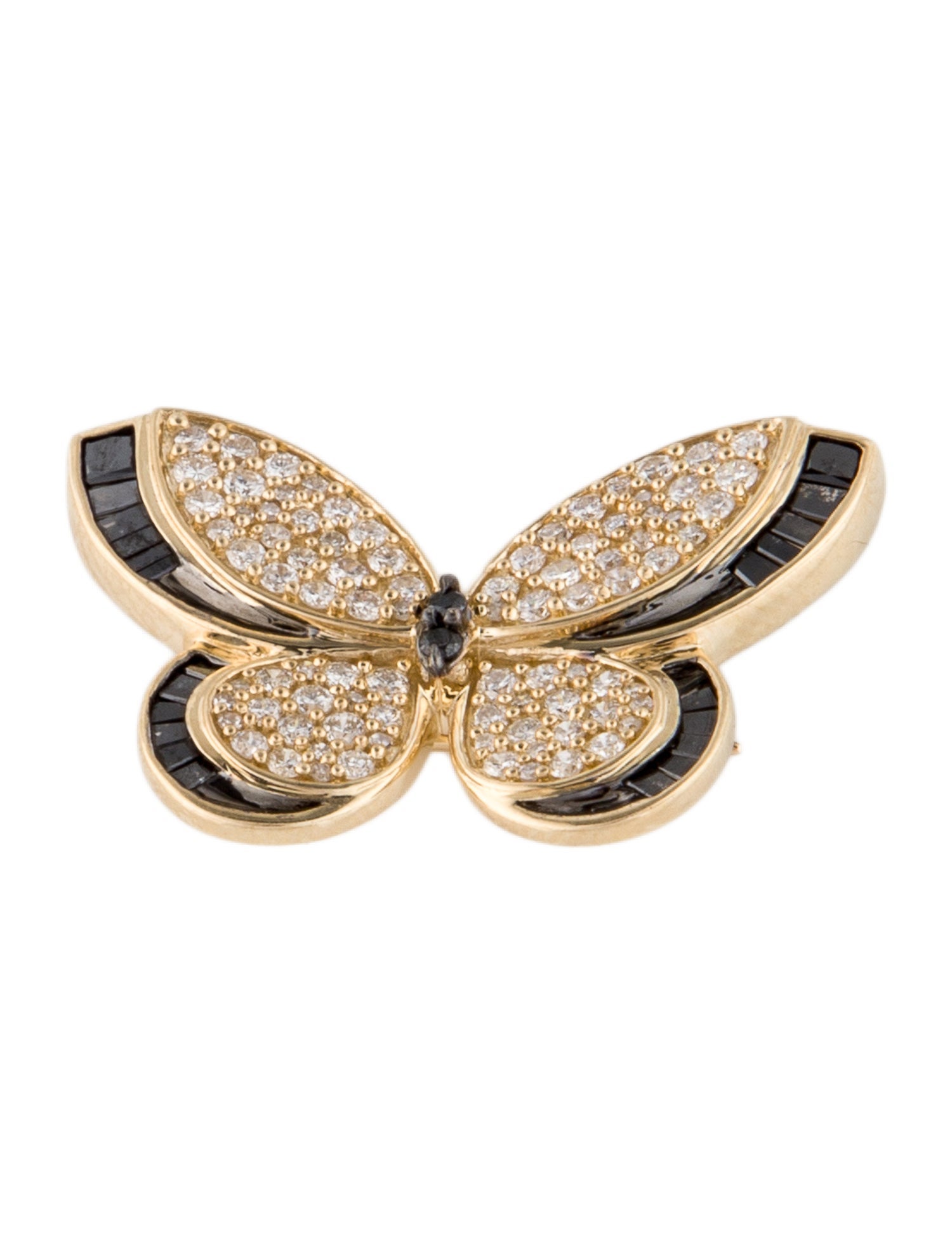 Brooch 14K Diamond Butterfly Brooch