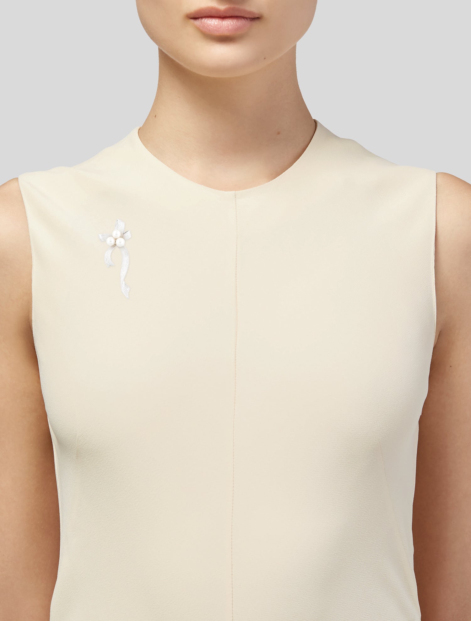 Tasaki Pearl Bow Pin Brooch