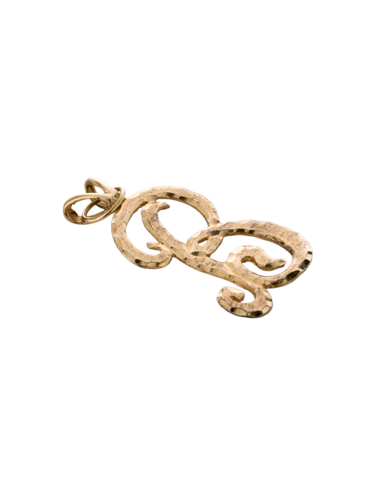 Brooch 14K Inital 'B' Pendant