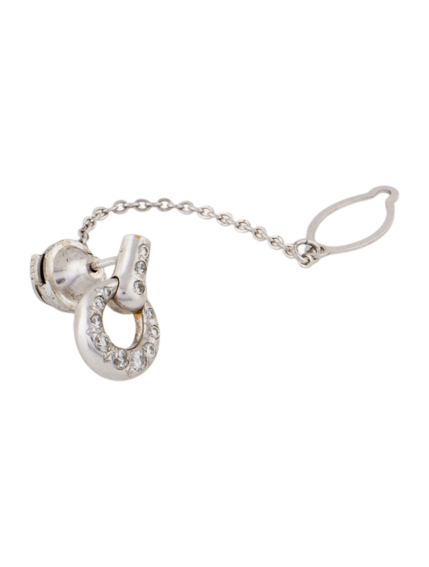 Brooch 18K Diamond Tie Pin