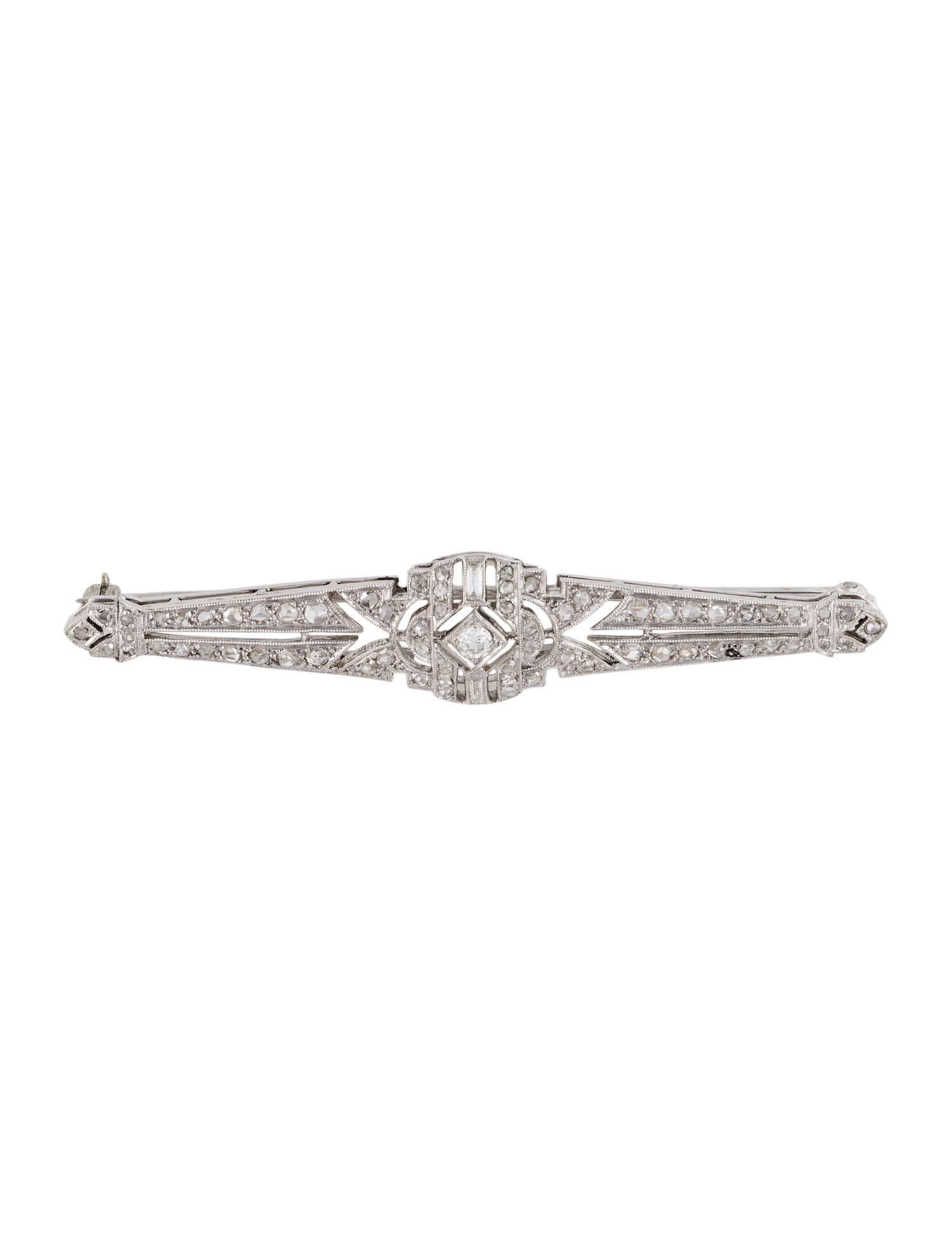 Brooch Art Deco Diamond Dress Pin