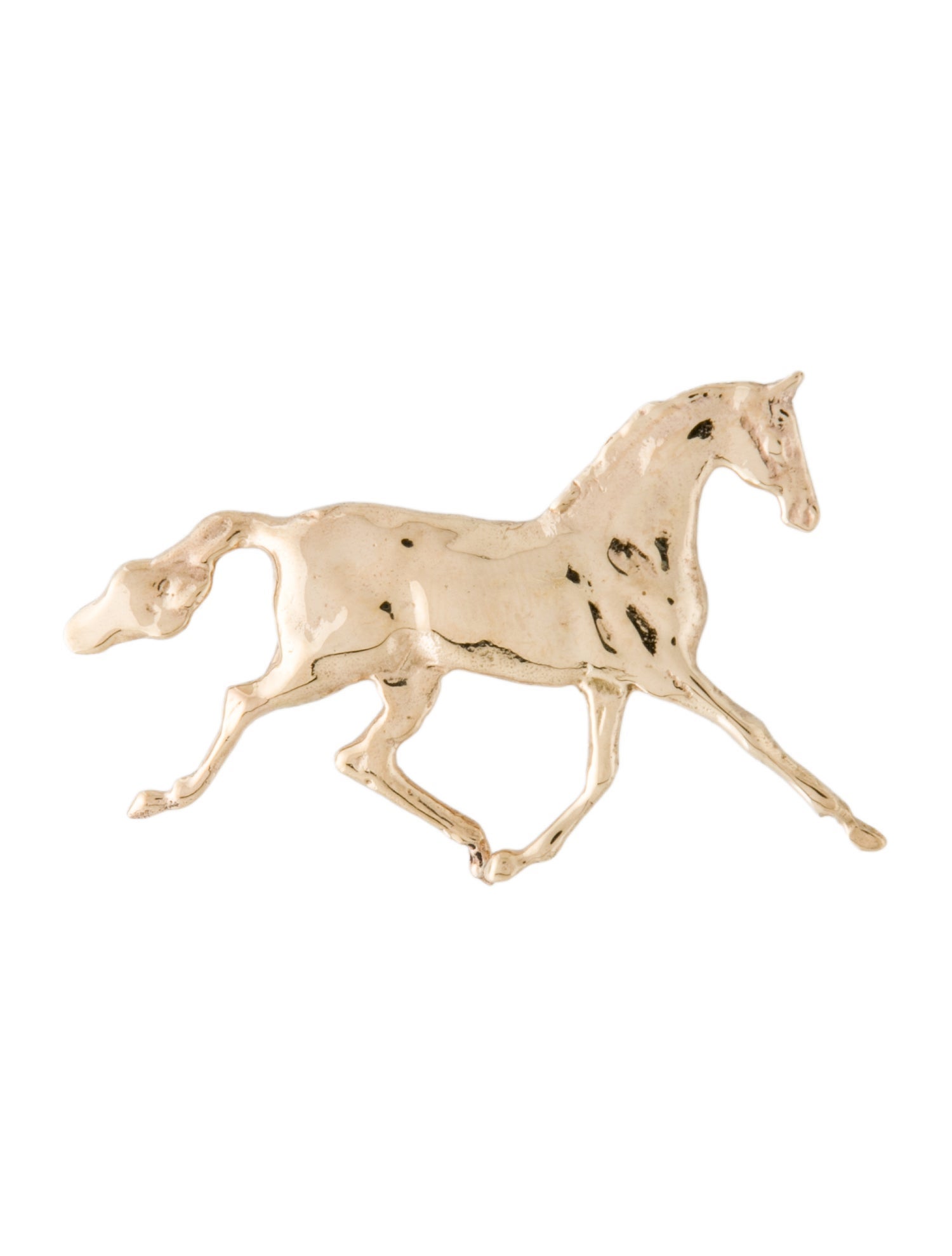 Brooch 14K Horse Pin Pendant
