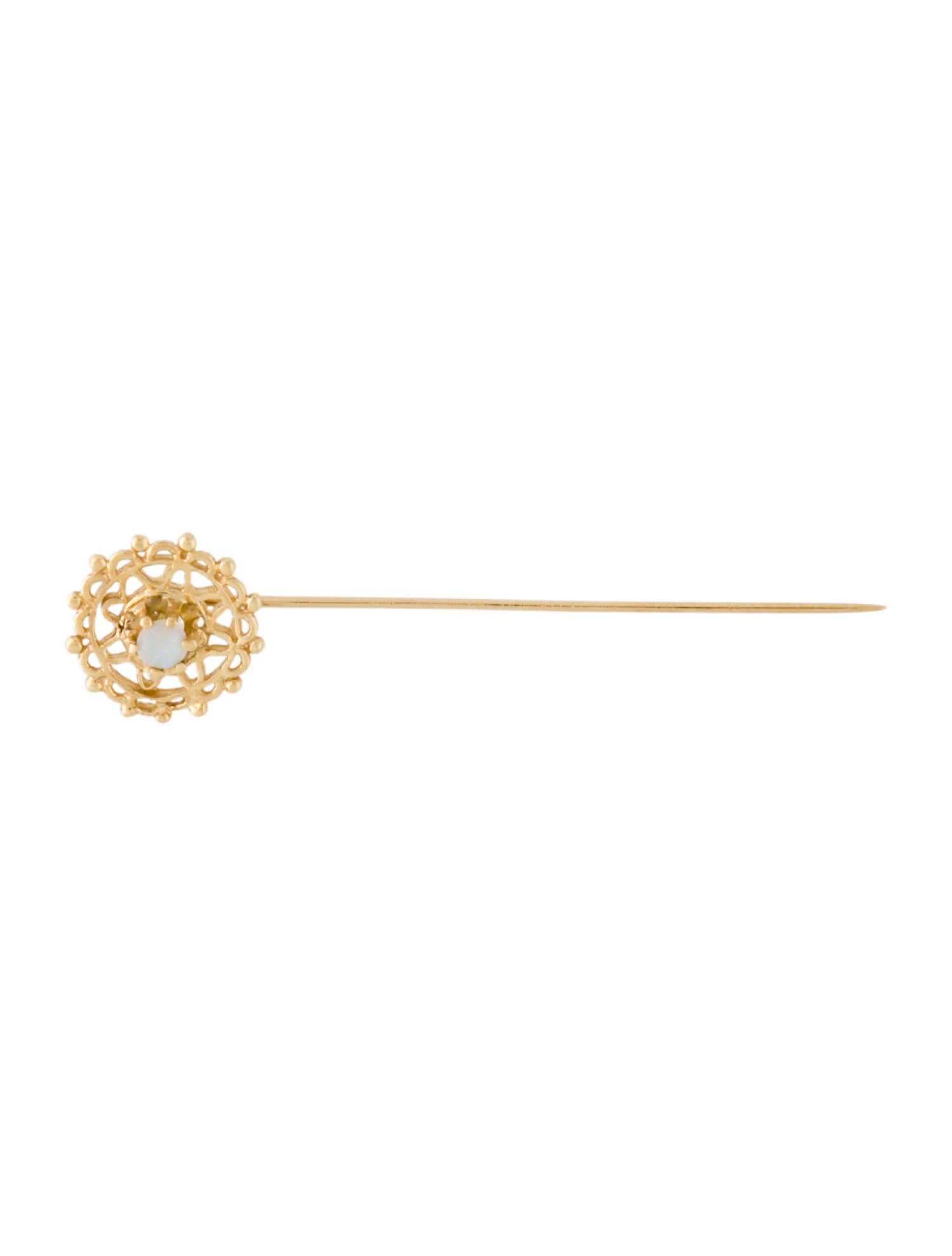 Brooch 14K Opal Stick Pin