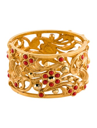 Barrera Crystal & Resin Cuff Bracelet