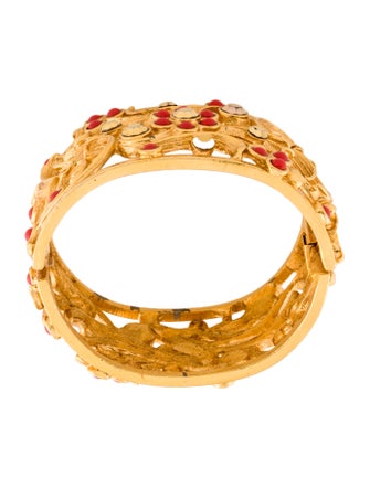 Barrera Crystal & Resin Cuff Bracelet