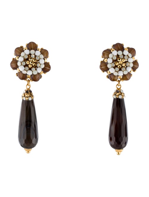 Barrera Multi-Stone & Crystal Statement Clip-On Earrings