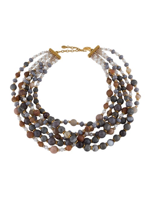 Barrera Bead Multistrand Collar Necklace