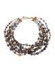 Barrera Bead Multistrand Collar Necklace