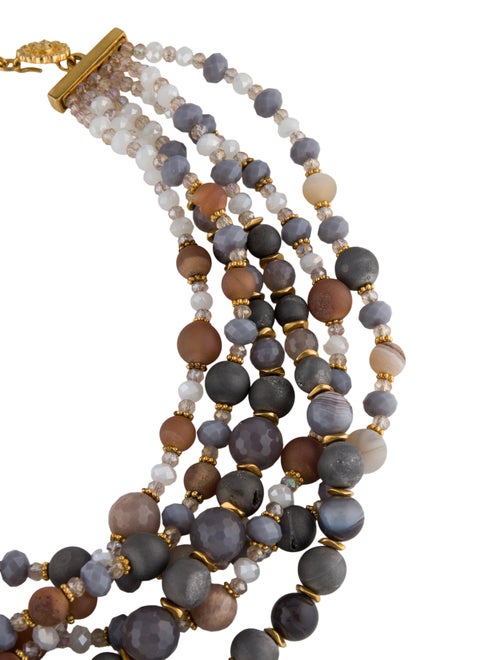 Barrera Bead Multistrand Collar Necklace