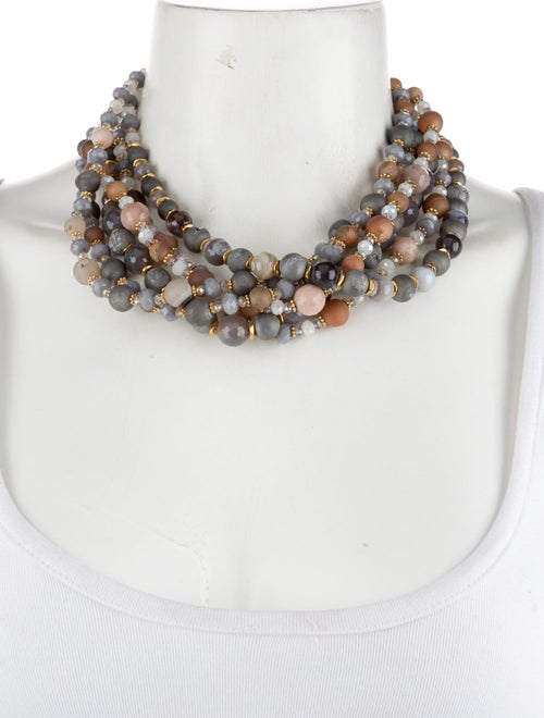 Barrera Bead Multistrand Collar Necklace