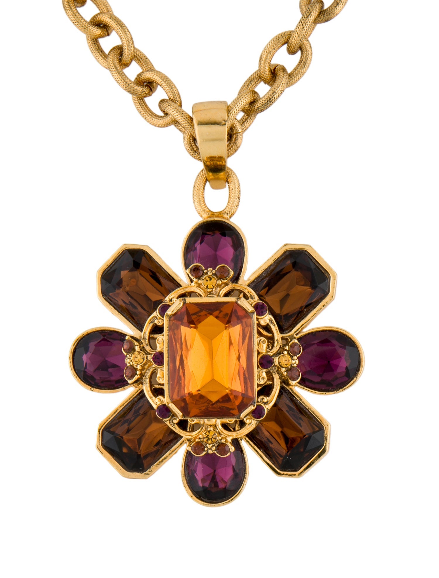 Barrera Crystal Pendant Necklace