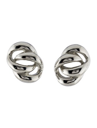 Barrera Chain Twisted Clip-On Earrings