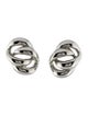 Barrera Chain Twisted Clip-On Earrings