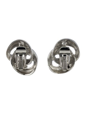 Barrera Chain Twisted Clip-On Earrings
