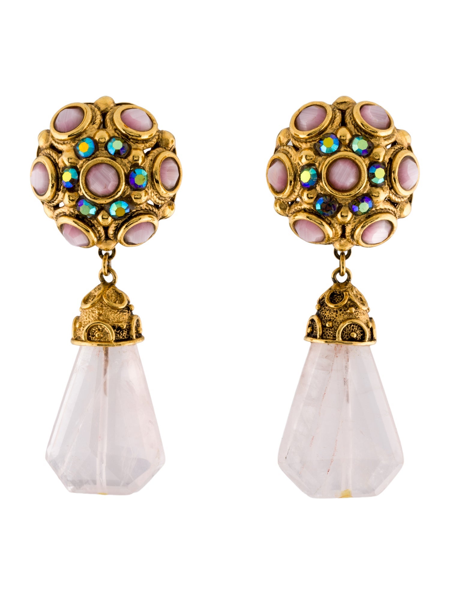 Barrera Crystal Clip-On Earrings