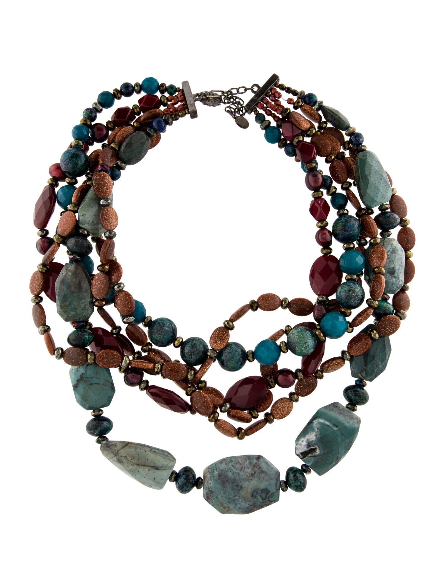 Barrera Stone Multistrand Necklace