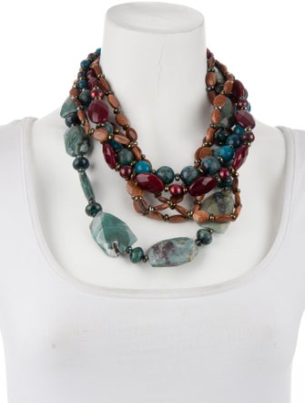 Barrera Stone Multistrand Necklace
