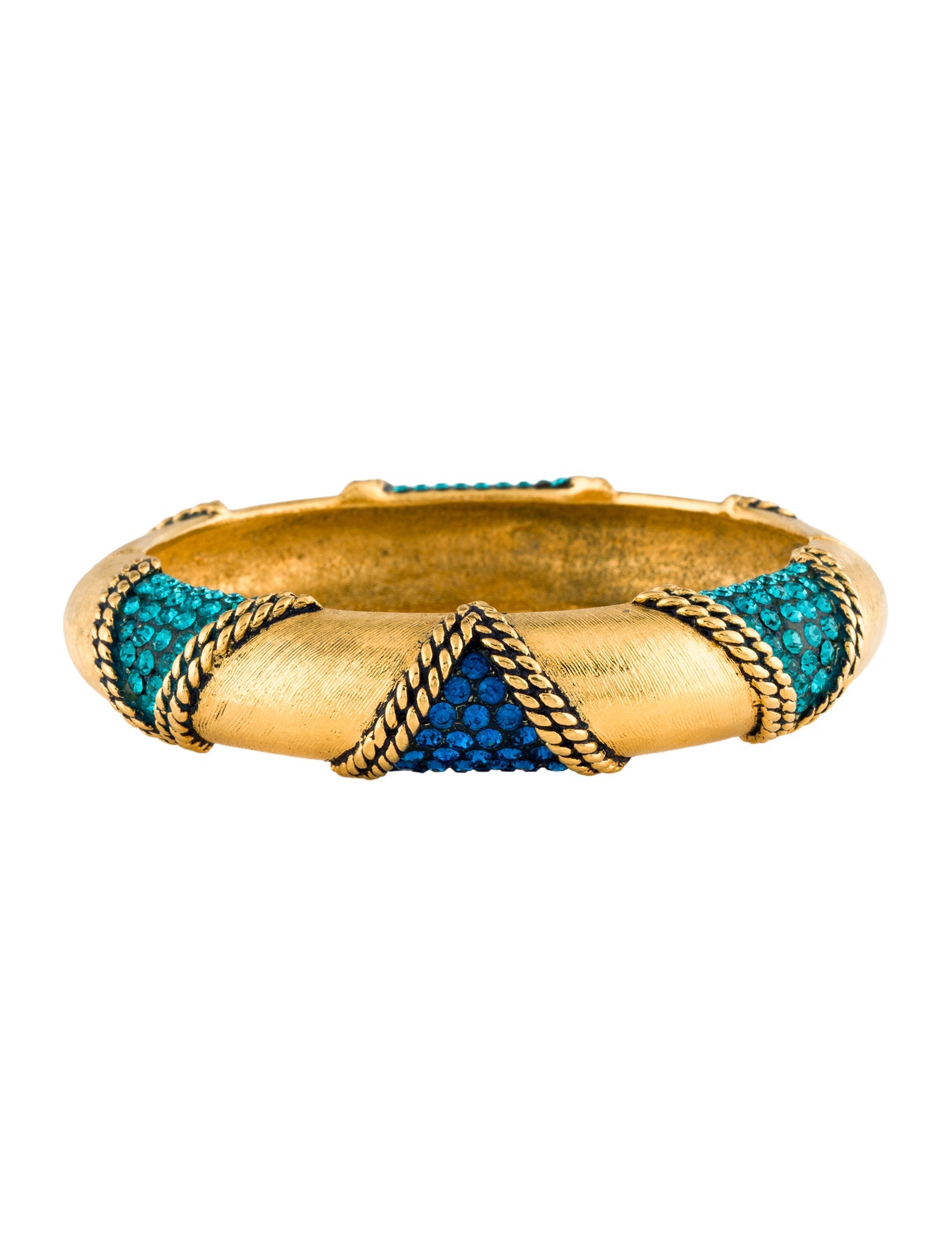 Barrera Crystal Hinge Bangle