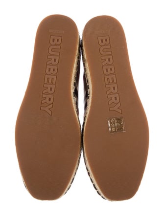 Burberry Striped Espadrilles