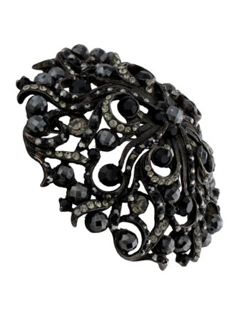 Barrera Crystal Swirl Brooch