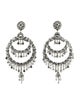 Barrera Crystal Clip On Drop Earrings