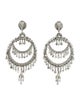 Barrera Crystal Clip On Drop Earrings