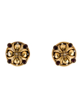 Barrera Faux Pearl & Crystal Clip-On Earrings
