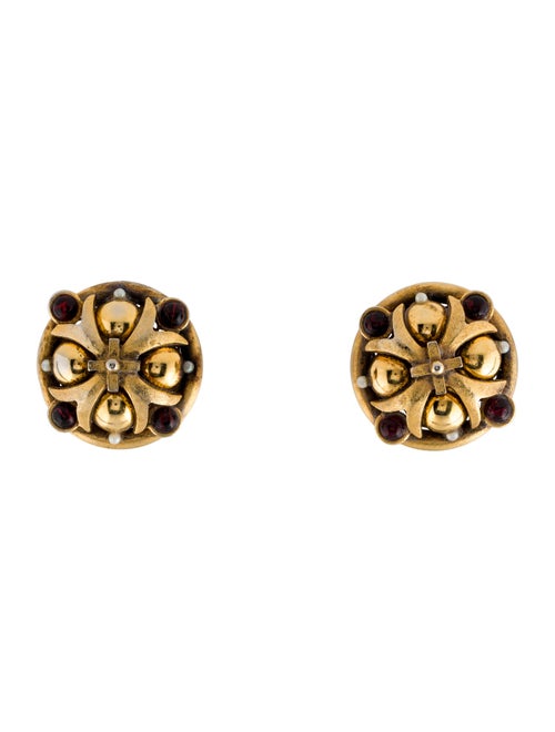 Barrera Faux Pearl & Crystal Clip-On Earrings