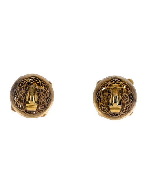 Barrera Faux Pearl & Crystal Clip-On Earrings