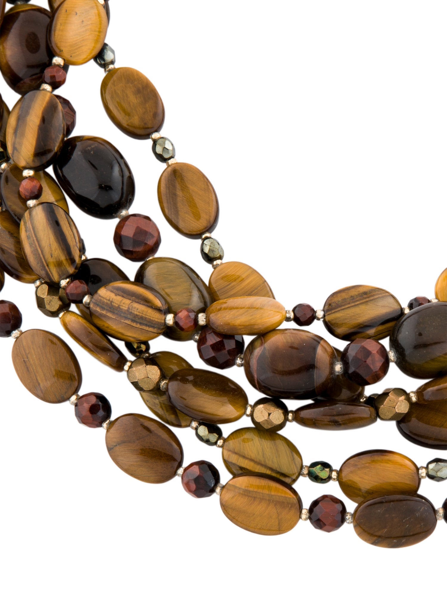 Barrera Multistone & Bead Multistrand Necklace