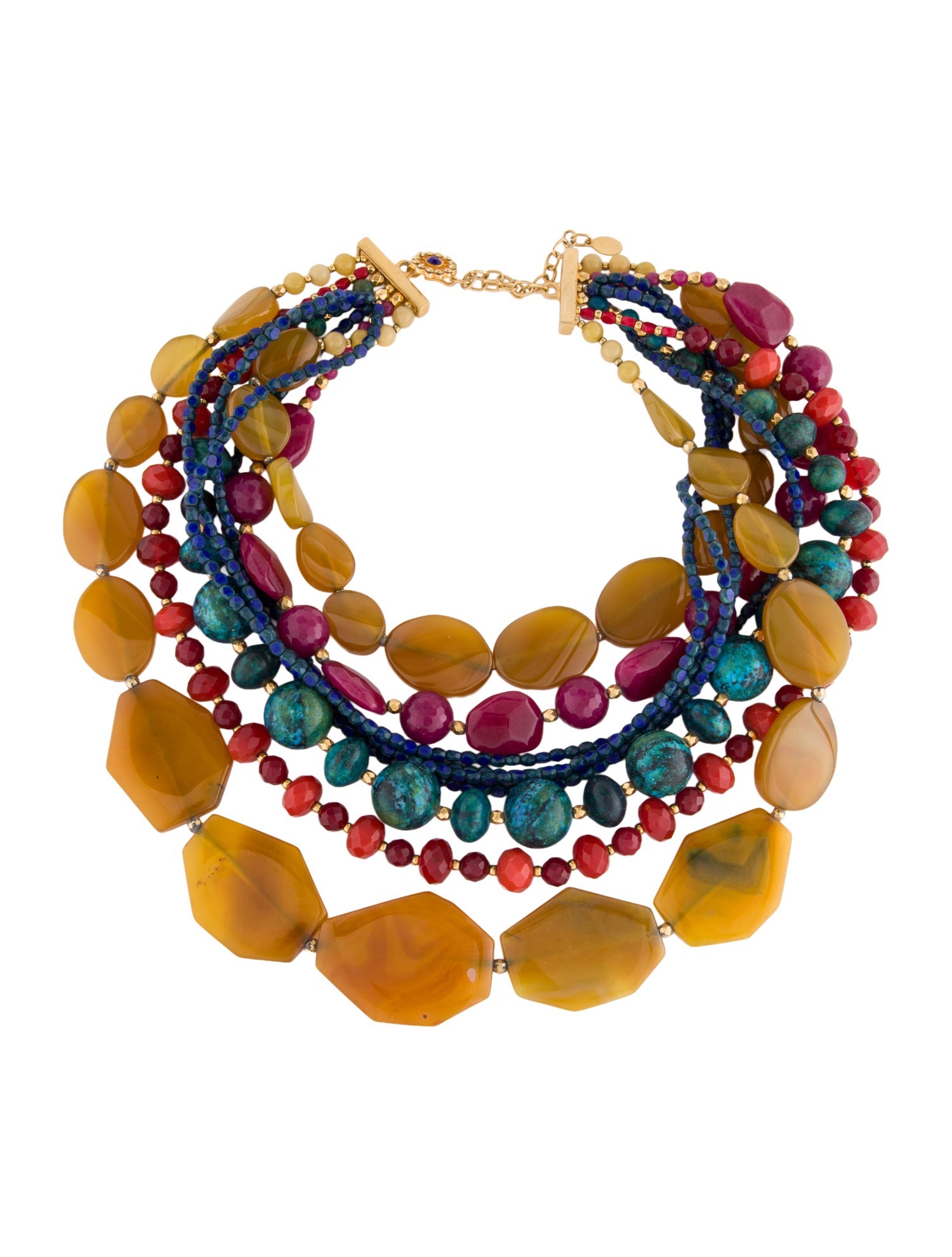Barrera Multi-Stone Multistrand Necklace