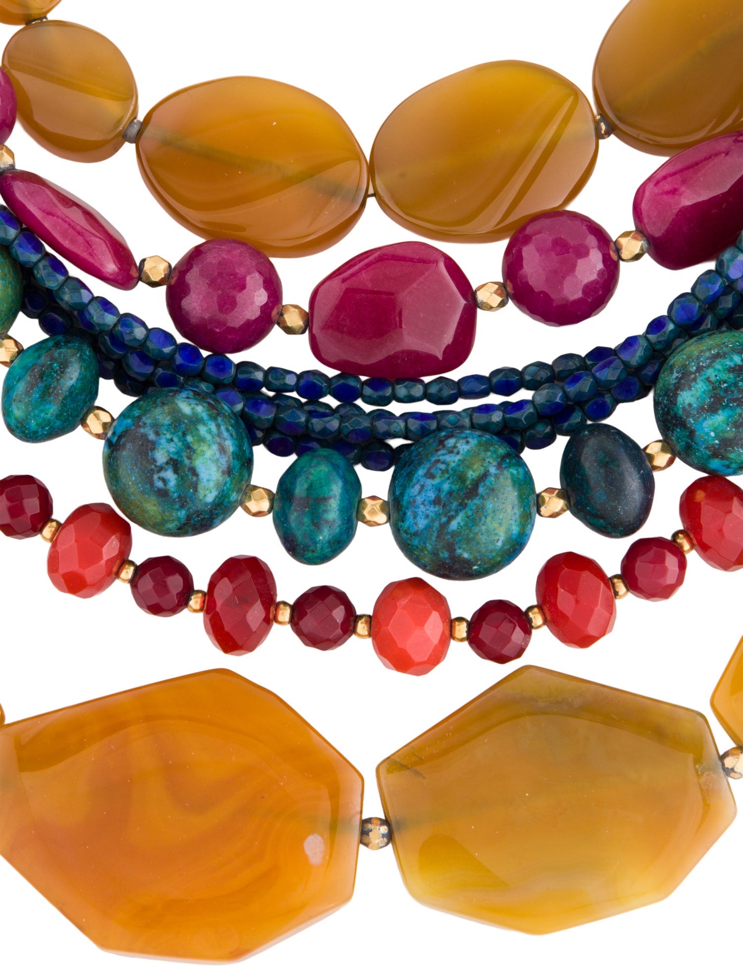 Barrera Multi-Stone Multistrand Necklace