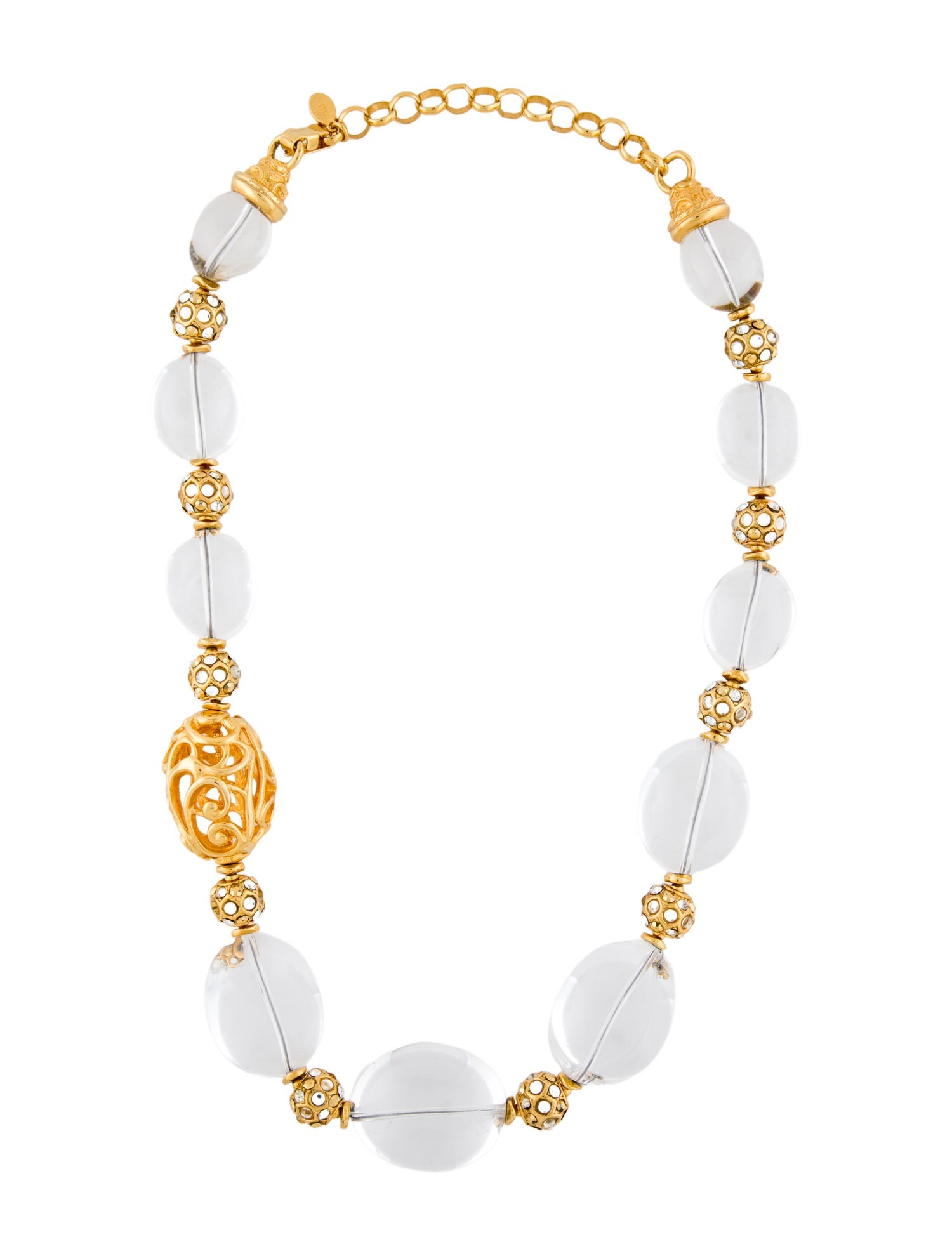 Barrera Crystal Station Necklace