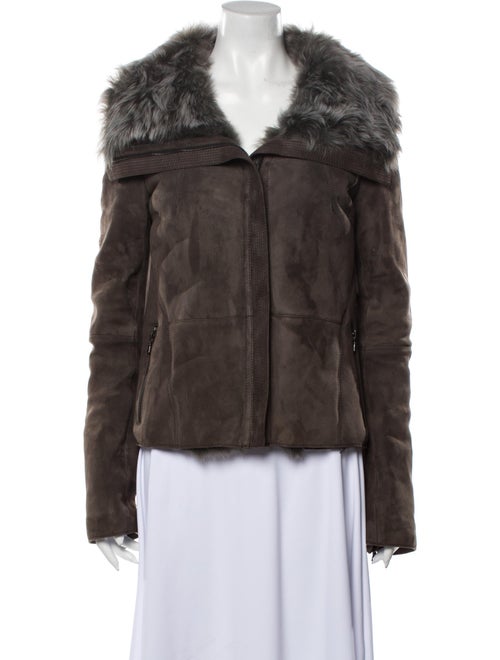 Brandon Sun Shearling Jacket Brown