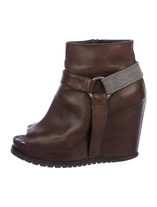 Brunello Cucinelli Platform Wedge Boots