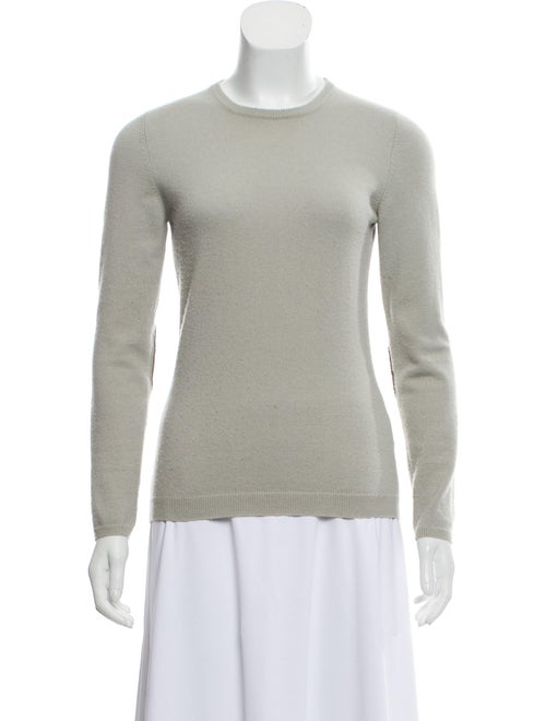 Brunello Cucinelli Suede-Trimmed Cashmere Sweater
