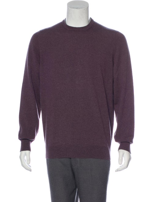 Brunello Cucinelli Suede-Accented Cashmere Sweater