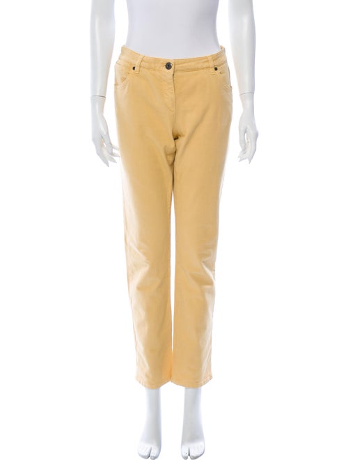 Brunello Cucinelli Mid-Rise Straight Leg Jeans Yel