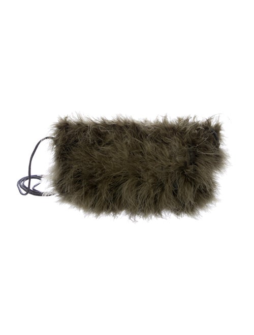 Brunello Cucinelli Marabou Feather Crossbody Bag G