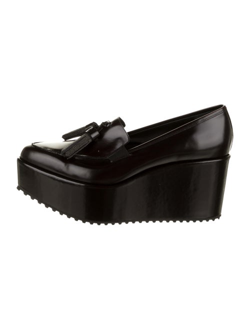 Brunello Cucinelli Leather Platform Loafers Brown
