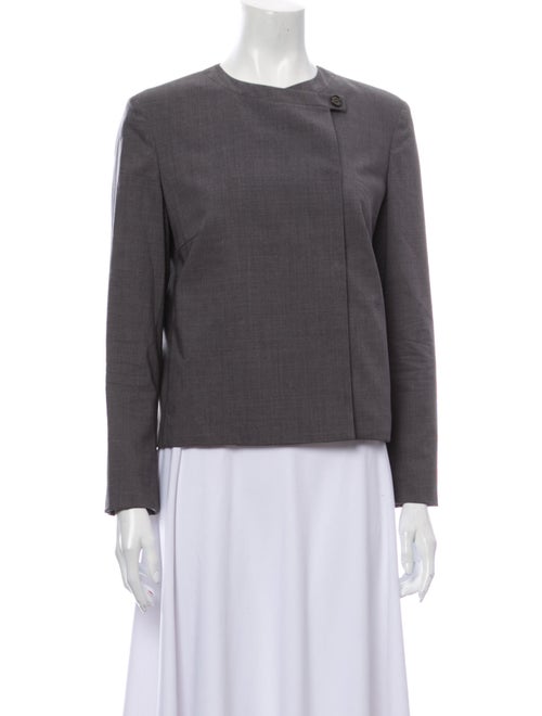Brunello Cucinelli Silk Blazer Grey