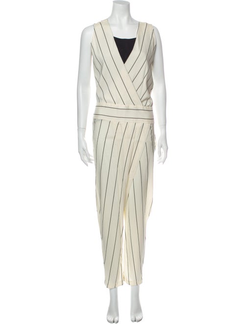 Brunello Cucinelli Silk Striped Jumpsuit