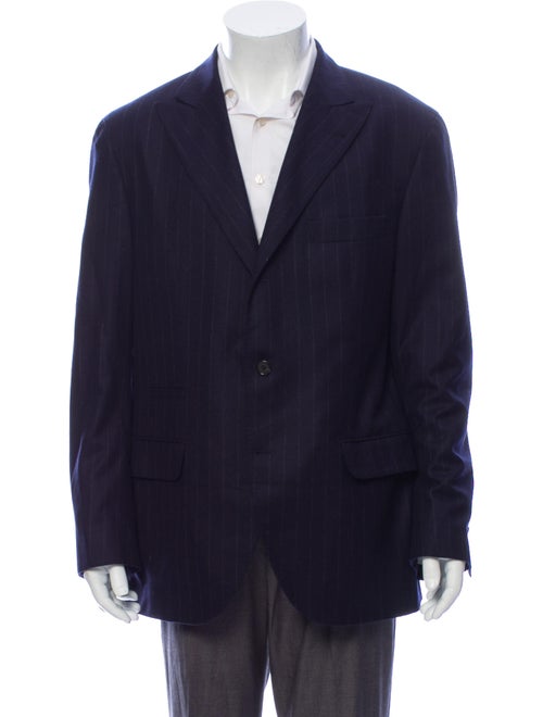 Brunello Cucinelli Wool Striped Blazer Wool