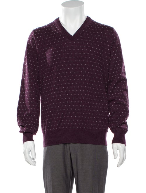 Brunello Cucinelli Cashmere Polka Dot Print Pullov
