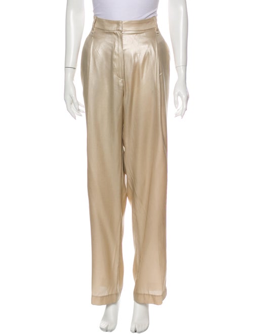 Brunello Cucinelli Silk Wide Leg Pants